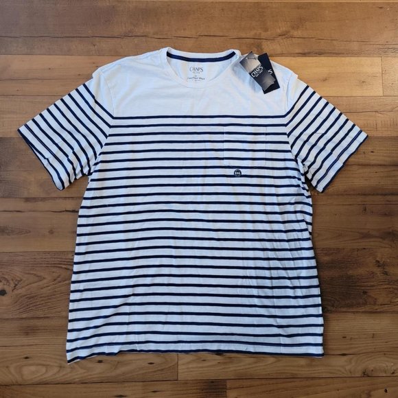 New Chaps Crewneck Short Sleeve T-Shirt - Size 2XL - Picture 1 of 3